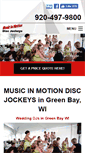 Mobile Screenshot of greenbay.musicinmotiondj.com