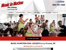 Tablet Screenshot of lacrosse.musicinmotiondj.com